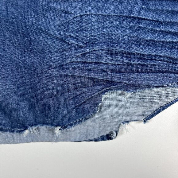 Frank & Eileen Collar Button-Up Shirt Vintage Stonewashed Indigo Size L Casual - Picture 6 of 12